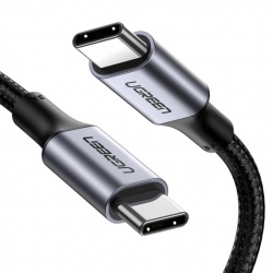 Ugreen Cable USB-C a USB-C 1 Metro Carga Rápida de hasta 100W Transferencia de datos 480 Mbps