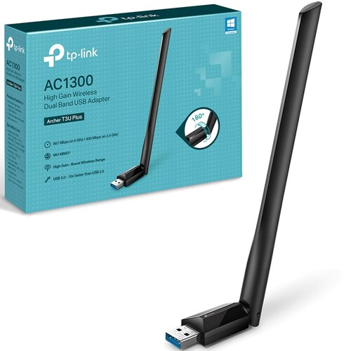 Tp-Link adaptador USB Inalámbrico de Alta Potencia a 300Mbps con 2 Antenas  (copia)