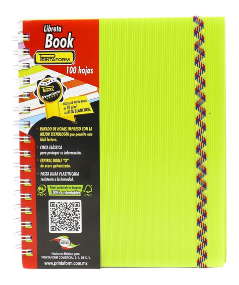 Printaform Cuaderno Forma Francesa Pasta Dura C7