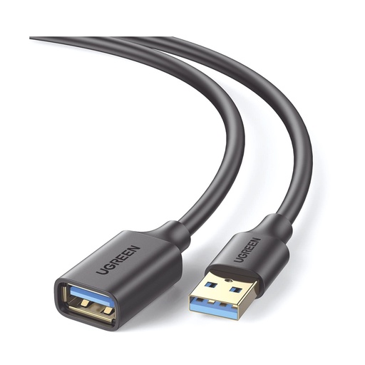 [10368] Cable Extensor USB 3.0 / 1 Metro / Macho-Hembra / 5 Gbps / Ultra Durabilidad / Núcleo de cobre estañado 28/22 AWG / Blindaje interior múltiple / Ideal para teclado, mouse , etc.